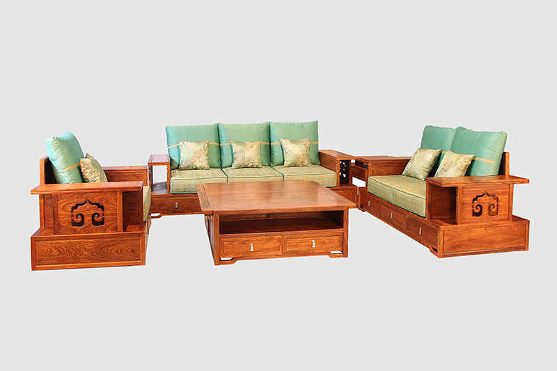 夷陵中式实木沙发简直太美了